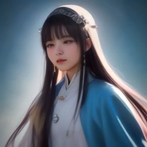 风光摄影师赵晓雯头像，手持专业相机，背景为红色沙漠日落剪影，气质艺术感强